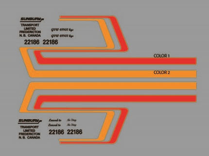 PB125 - Peterbilt Decal Stripes