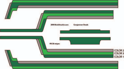 PB126 - Peterbilt Decal Stripes