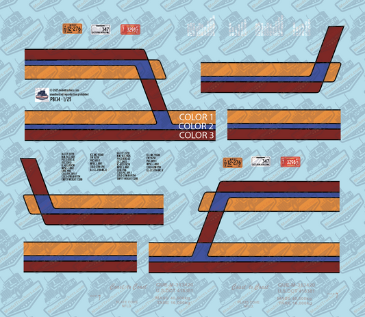 PB134 - Peterbilt Decal Stripes