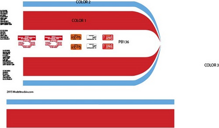 PB136 - Peterbilt Decal Stripes