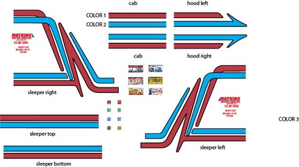 PB138 - Peterbilt Decal Stripes