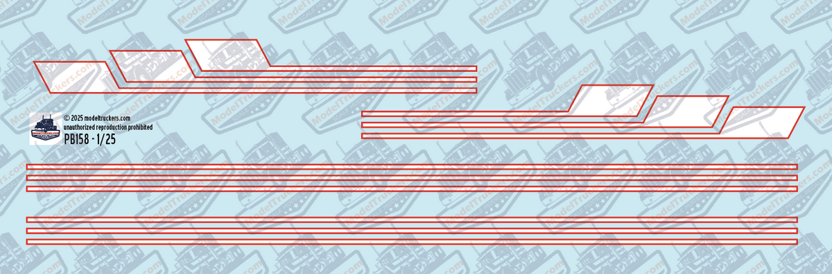 PB158 - Semi Decal Stripes
