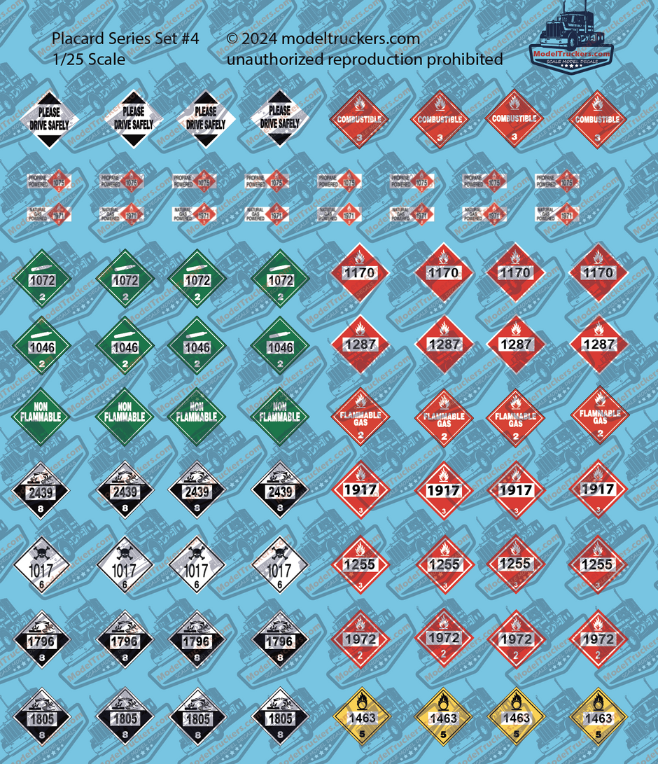 Semi Trailer Detail Decals – Page 3 – Model Truckers LLC