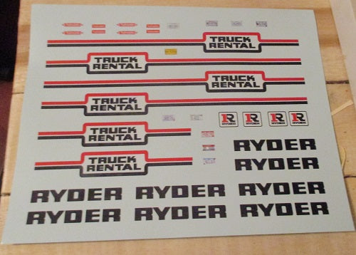 Ryder Short Hauler Model Decals