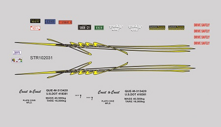STR102031 - Semi Truck Custom Graphics Model Decals