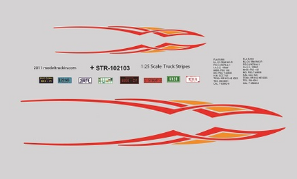 STR102103 - Semi Truck Custom Graphics Model Decals