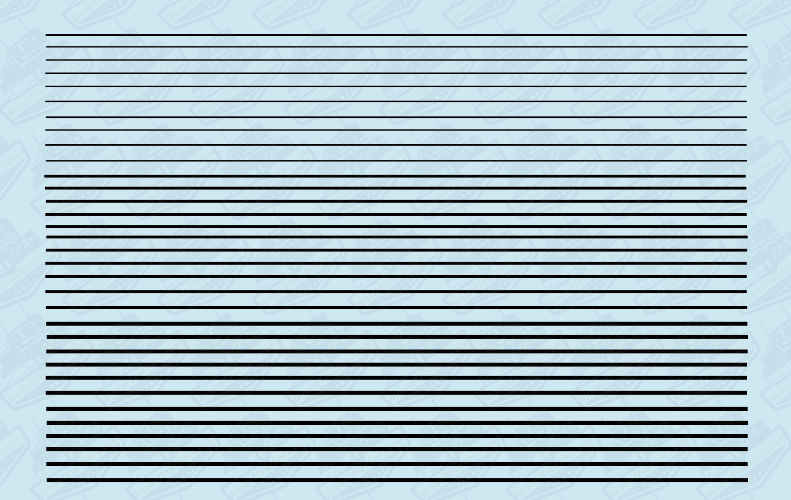 STR001 Custom Color Stripes Model Decals – Model Truckers LLC
