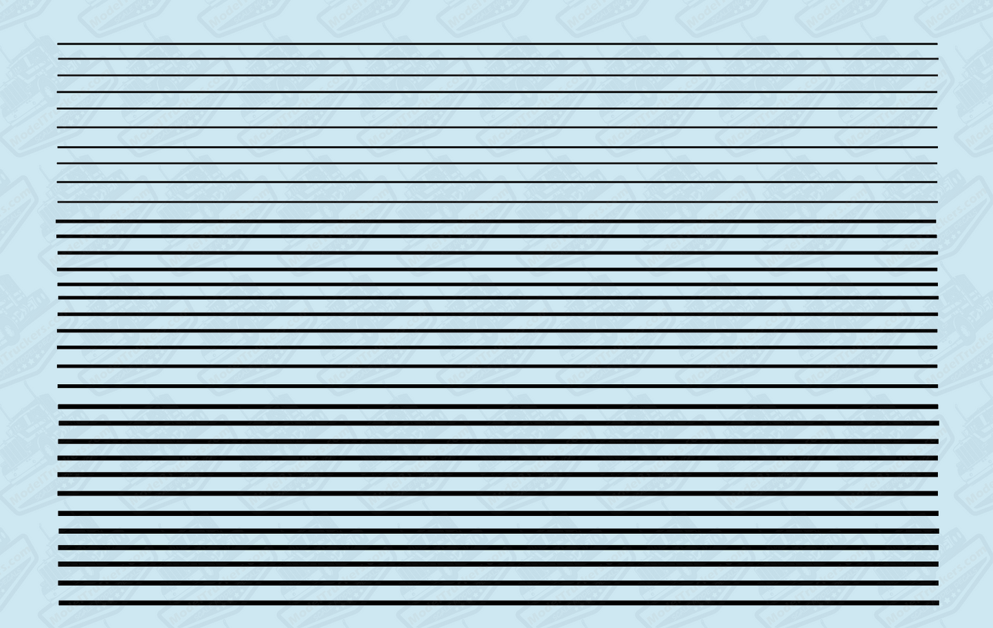 STR001 Custom Color Stripes Model Decals