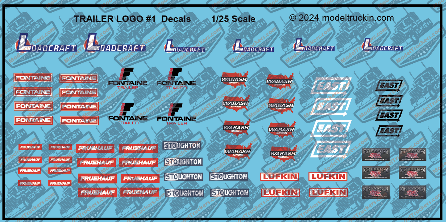 Semi Trailer Manufacturer Logos # 1 Model Decals