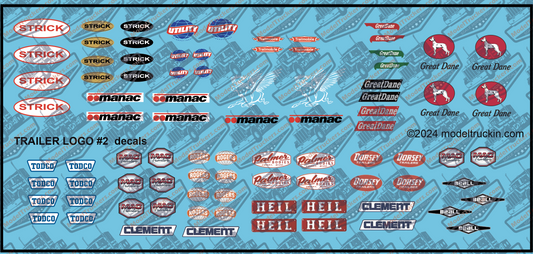 Semi Trailer Manufacturer Logos # 2 Model Decals