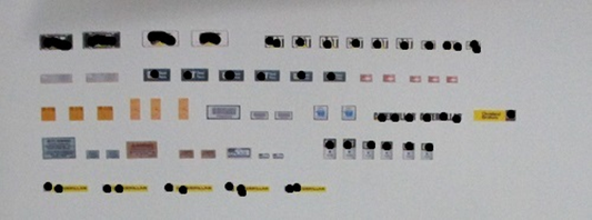 "Yellow" Semi Engine Model Detail Decals